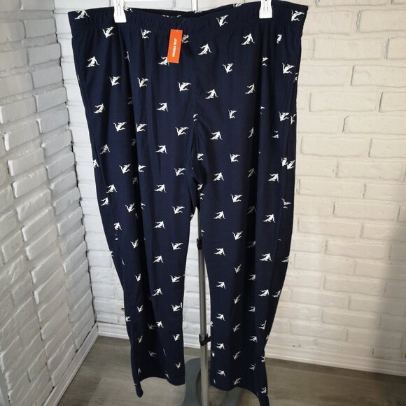 Joe Fresh Other - NWT Joe Fresh Men's Size XXL Navy w/ White Print Flannel Lounge Pants